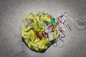 Balloon litter