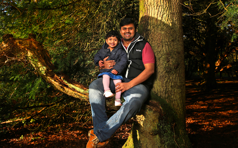 Father and son sat in a tree